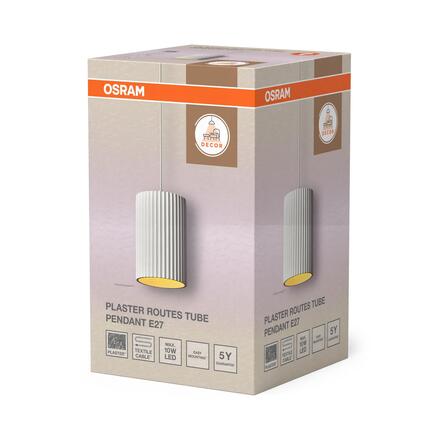 LEDVANCE závěsné svítidlo Decor Plaster Routes Tube E27 220-240 V
