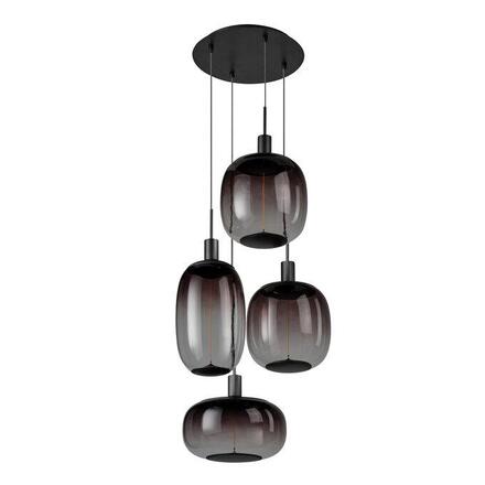 LEDVANCE závěsné svítidlo Decor Pendant Needle Plate 4xE27 220-240 V tmavě šedé