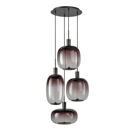 LEDVANCE závěsné svítidlo Decor Pendant Needle Plate 4xE27 220-240 V tmavě šedé
