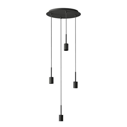 LEDVANCE závěsné svítidlo Decor Pendant Needle Plate 4xE27 220-240 V tmavě šedé