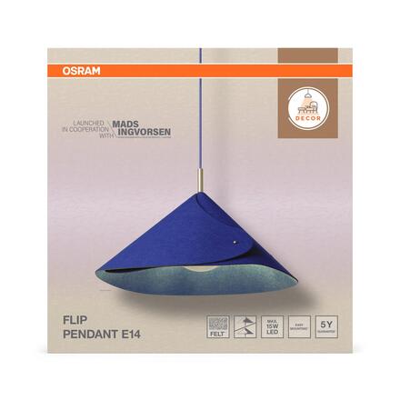 LEDVANCE závěsné svítidlo Decor Flip E14 220-240 V