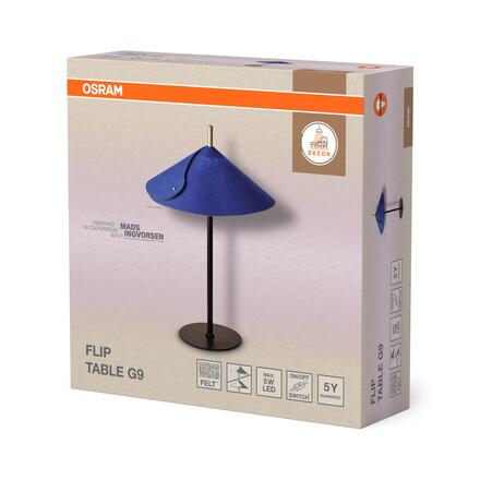 LEDVANCE stolní lampa Decor Flip G9 220-240 V modrá