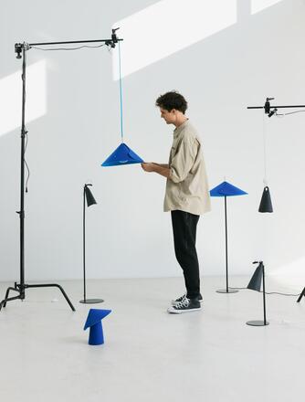 LEDVANCE stojací lampa Decor Flip Floor E14 modrá 220-240 V