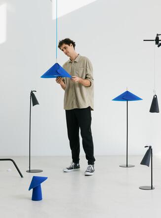 LEDVANCE stojací lampa Decor Flip Floor E14 modrá 220-240 V