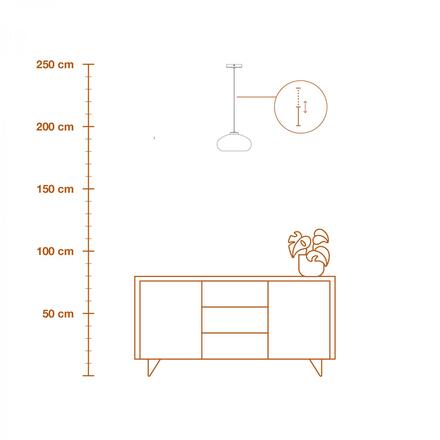 LEDVANCE závěsné svítidlo Decor Gold Glass E27 220-240 V zlaté sklo