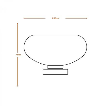 LEDVANCE stolní svítidlo Decor Gold Glass E27 zlaté