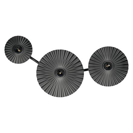 LEDVANCE nástěnné svítidlo Decor Plisse 3xE27 220-240 V tmavě šedé