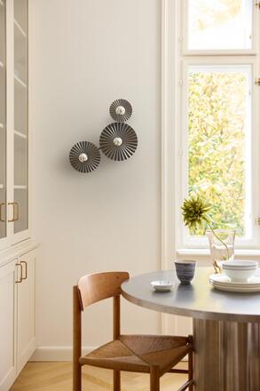 LEDVANCE nástěnné svítidlo Decor Plisse 3xE27 220-240 V tmavě šedé