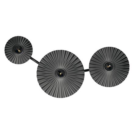 LEDVANCE nástěnné svítidlo Decor Plisse 3xE27 220-240 V tmavě šedé