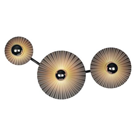 LEDVANCE nástěnné svítidlo Decor Plisse 3xE27 220-240 V tmavě šedé