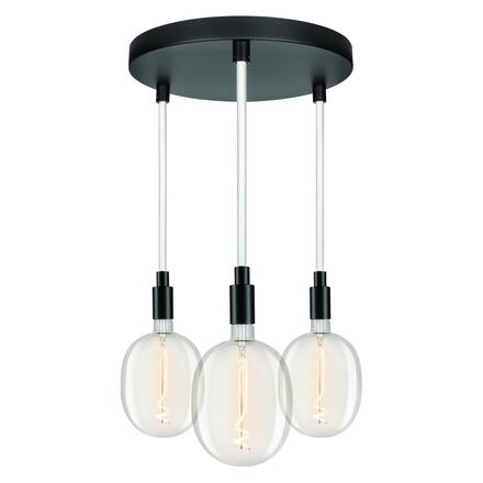 LEDVANCE závěsné svítidlo Decor Glow Pendant Plate 3xE27 28 W 220-240 V černé