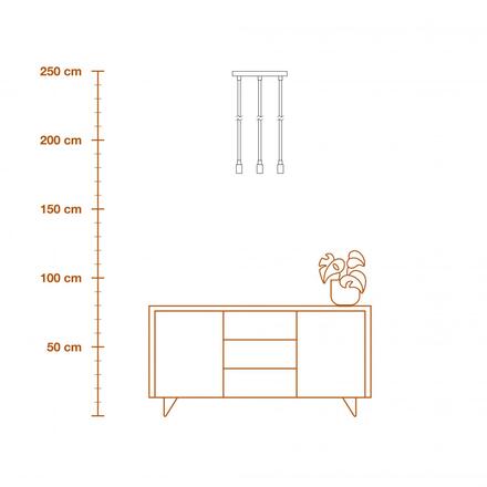 LEDVANCE závěsné svítidlo Decor Glow Pendant Plate 3xE27 28 W 220-240 V černé