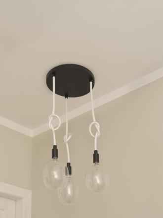 LEDVANCE závěsné svítidlo Decor Glow Pendant Plate 3xE27 28 W 220-240 V černé