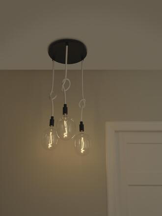 LEDVANCE závěsné svítidlo Decor Glow Pendant Plate 3xE27 28 W 220-240 V černé