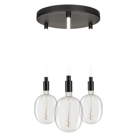 LEDVANCE závěsné svítidlo Decor Glow Pendant Plate 3xE27 28 W 220-240 V černé