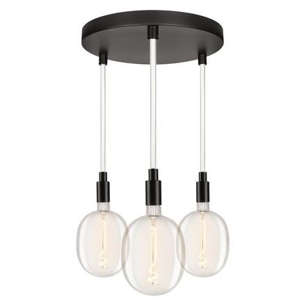 LEDVANCE závěsné svítidlo Decor Glow Pendant Plate 3xE27 28 W 220-240 V černé
