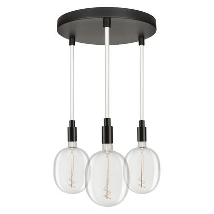 LEDVANCE závěsné svítidlo Decor Glow Pendant Plate 3xE27 28 W 220-240 V černé