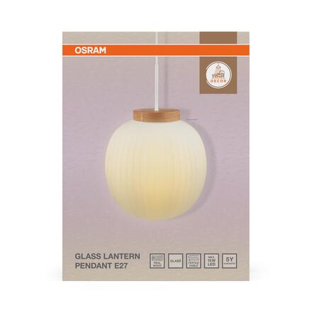 LEDVANCE závěsné svítidlo Decor Glass Lantern E27 220-240 V