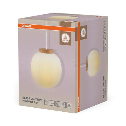 LEDVANCE závěsné svítidlo Decor Glass Lantern E27 220-240 V