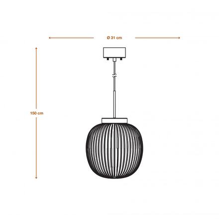 LEDVANCE závěsné svítidlo Decor Glass Lantern E27 220-240 V