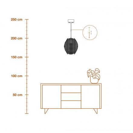 LEDVANCE závěsné svítidlo Decor Folded Globe E27 220-240 V zlaté