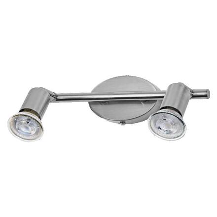LEDVANCE svítidlo Spot Cylinder 2xGU10 220-240 V nastavitelný kartáčovaný nikl