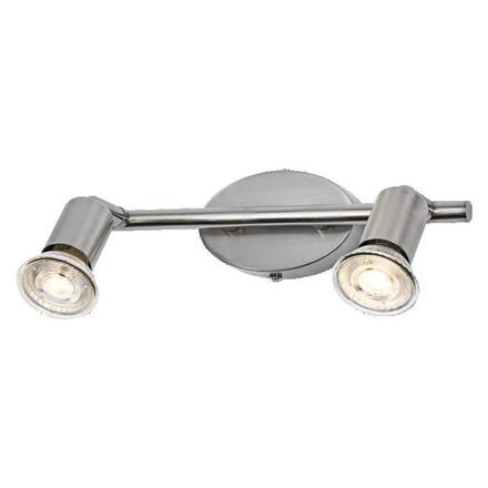 LEDVANCE svítidlo Spot Cylinder 2xGU10 220-240 V nastavitelný kartáčovaný nikl
