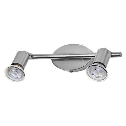 LEDVANCE svítidlo Spot Cylinder 2xGU10 220-240 V nastavitelný kartáčovaný nikl