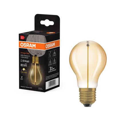 LEDVANCE LED žárovka Vintage 1906 Classic A 1,8 W E27 2700 K zlatá