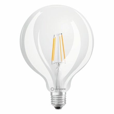 LEDVANCE LED CLASSIC GLOBE125 60 P 7W 827 FIL CL E27 4099854054761