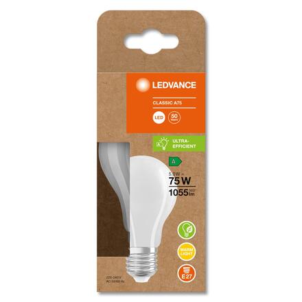 LEDVANCE LED CLASSIC A 75 EEL A S 5W 830 FIL FR E27 4099854060151