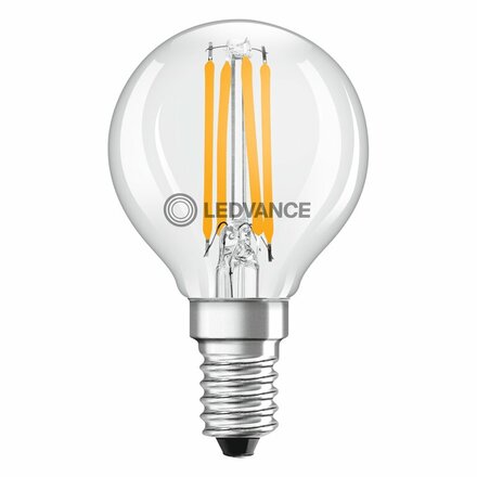 LEDVANCE LED CLASSIC P 40 P 4W 827 FIL CL E14 4099854069178