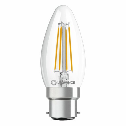 LEDVANCE LED CLASSIC B 40 P 4W 827 FIL CL B22D 4099854069314