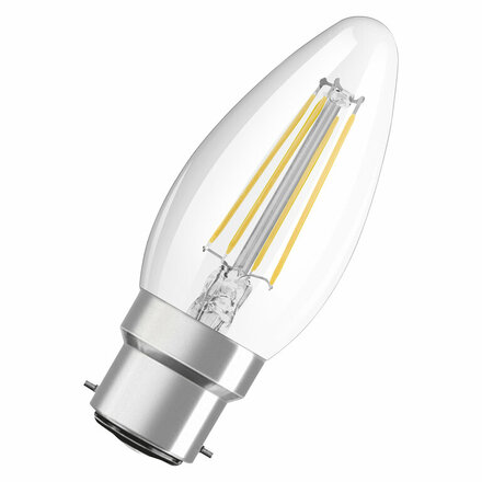 LEDVANCE LED CLASSIC B 40 P 4W 827 FIL CL B22D 4099854069314