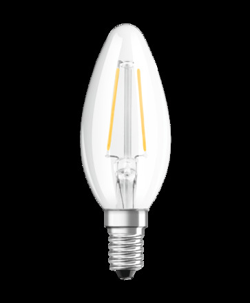 LEDVANCE LED CLASSIC B 25 P 2.5W 827 FIL CL E14 4099854069451