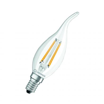 LEDVANCE LED CLASSIC BA 40 P 4W 827 FIL CL E14 4099854069475