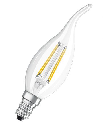 LEDVANCE LED CLASSIC BA 40 P 4W 827 FIL CL E14 4099854069475