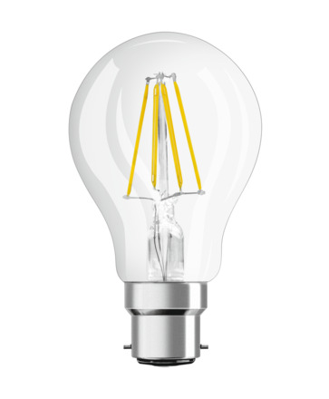 LEDVANCE LED CLASSIC A 40 P 4W 827 FIL CL B22D 4099854069758