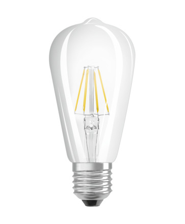 LEDVANCE LED CLASSIC EDISON 40 P 4W 827 FIL CL E27 4099854070013