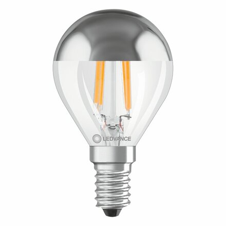 LEDVANCE LED CLASSIC P 31 MIR S P 4W 827 FIL SIL E14 4099854070037