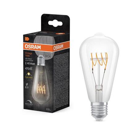 LEDVANCE LED žárovka Vintage 1906 Edison 4,8 W E27 220-240 V stmívatelná 2700 K čirá