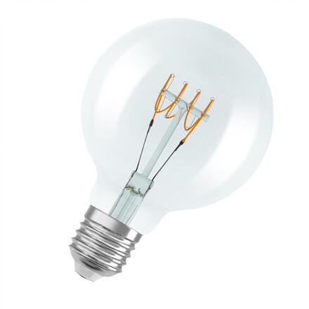 LEDVANCE LED žárovka Vintage 1906 Globe G95 4,8 W E27 2700 K stmívatelná čirá