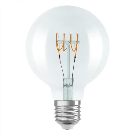 LEDVANCE LED žárovka Vintage 1906 Globe G95 4,8 W E27 2700 K stmívatelná čirá