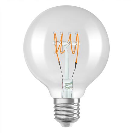 LEDVANCE LED žárovka Vintage 1906 Globe G80 4,8 W E27 2700 K stmívatelná čirá