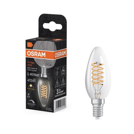 LEDVANCE LED žárovka Vintage 1906 Classic B Filament 4,8 W E14 2700 K stmívatelná