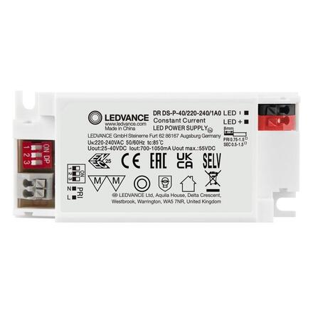 LEDVANCE LED napáječ DR DS-P 40 W 220-240 V výstup 25-40 V DC 700-1050 mA