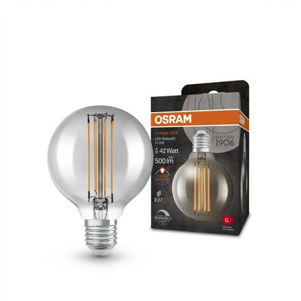 LEDVANCE Vintage 1906 Globe 80 42 Filament DIM 11W 818 Smoke E27 4099854090783