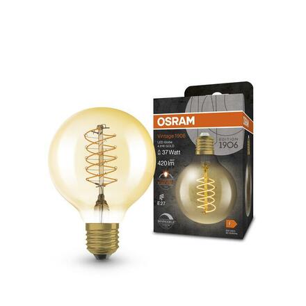 LEDVANCE Vintage 1906 Globe 80 37 Filament DIM 4.8W 822 Gold E27 4099854090806