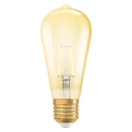LEDVANCE Vintage 1906 Edison 22 Filament 2.5W 824 Gold E27 4099854091339