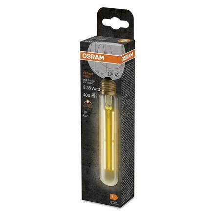 LEDVANCE Vintage 1906 Tubular 35 Filament 4W 820 Gold E27 4099854091889